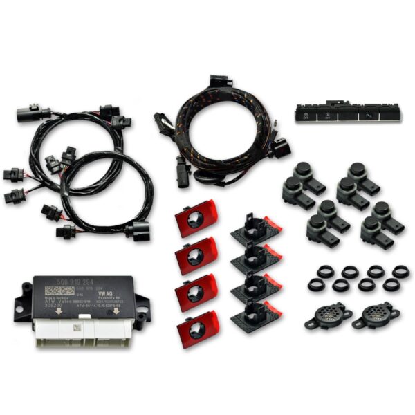 Genuine Seat OEM Retrofit Kit - Park Pilot Front and Rear w. OPS for VW Sharan 7N0 / SEAT Alhambra 7N