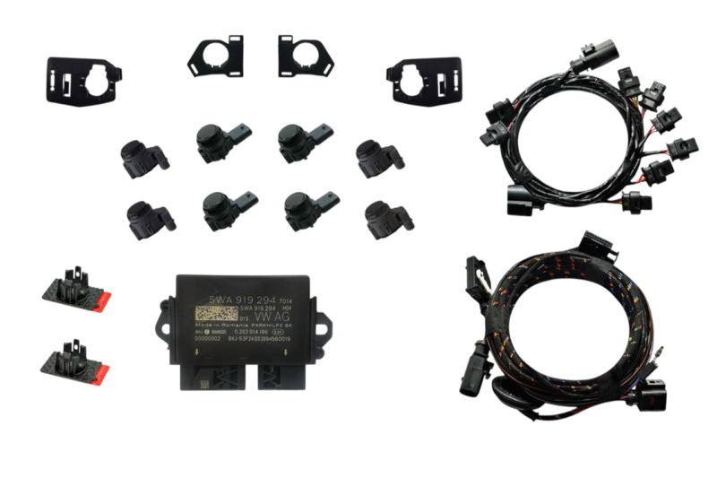 Genuine Audi OEM Retrofit Kit – OPS Parking Sensors – Front + Rear – A3 8Y