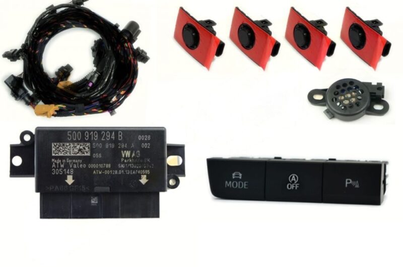 Genuine Seat OEM Retrofit Kit - OPS Parking Sensors – Front + Rear -  Leon 5F