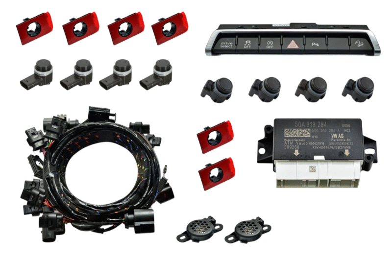 Genuine Audi OEM Retrofit Kit - OPS Parking Sensors – Front + Rear - Q3 F3