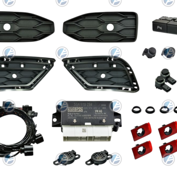 Genuine Volkswagen OEM Retrofit Kit - OPS Parking Sensors – Front + Rear – T-Roc A11