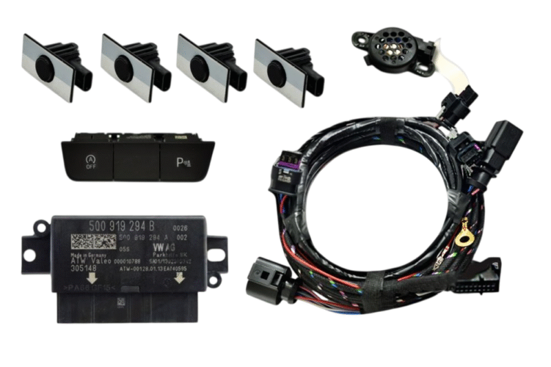 Genuine Skoda OEM Retrofit Kit - OPS Parking Sensors – Front + Rear - Fabia III - 6V0 - LHD