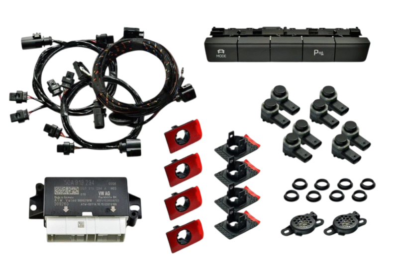 Genuine Skoda OEM Retrofit Kit – OPS Parking Sensors – Front + Rear – Octavia 5E Facelift