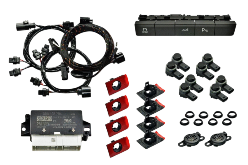 Genuine Skoda OEM Retrofit Kit – OPS Parking Sensors – Front + Rear – Octavia 5E Facelift