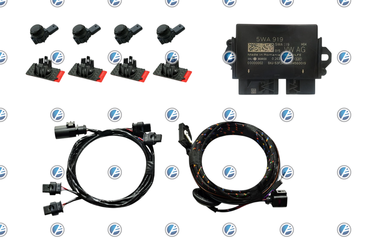 Genuine Volkswagen OEM Retrofit Kit - OPS Parking Sensors – Rear Only – T7 ST