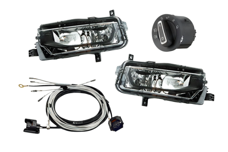 Genuine Volkswagen OEM Retrofit Kit – Fog Lights – Complete Kit with Auto Light Assist – T6 SG